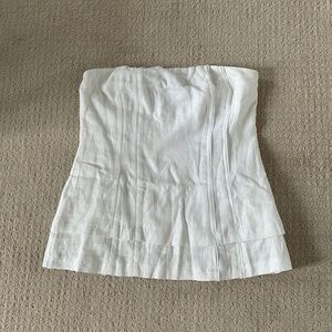 NWT Dissh Strapless Linen Top